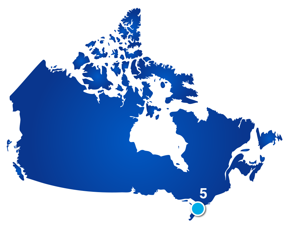 Carte du Canada